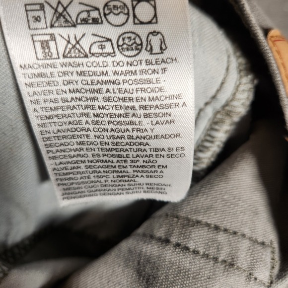 Levi's 511 Jeans Men's 28X29 (Tag 28X30) Gray Slim Straight Pants Denim - Picture 9 of 16